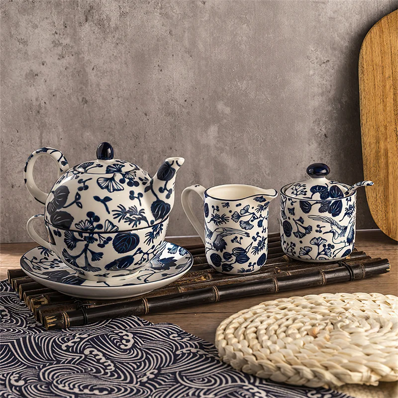 Coffee Tea And Sugar Set - Set da tè in ceramica per
