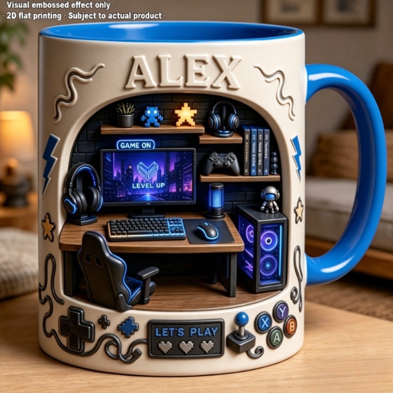 Tazza a tema eSports con stamp - Coffee Tea Name recensione e prezzo
