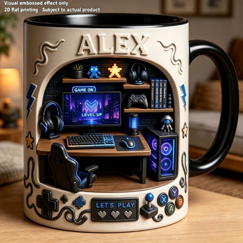 Tazza a tema eSports con stamp - Coffee Tea Name recensione e prezzo